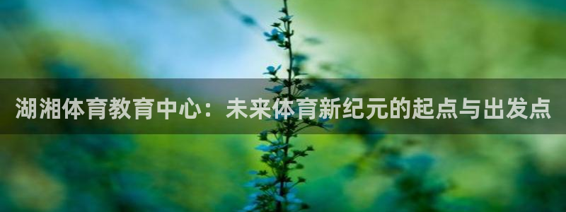球王会体育：湖湘体育教育中心：未来体育新纪元的起点与出发点